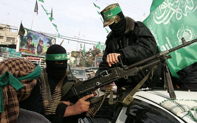 Members of Hamas's al-Qassam Brigades in Rafah, December 2011 (photo credit: Abed Rahim Khatib/Flash90)