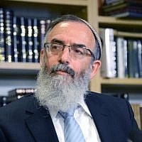 Rabbi David Stav, cofounder and chairman of the Tzohar rabbinical organization. (Yossi Zeliger/Flash90)