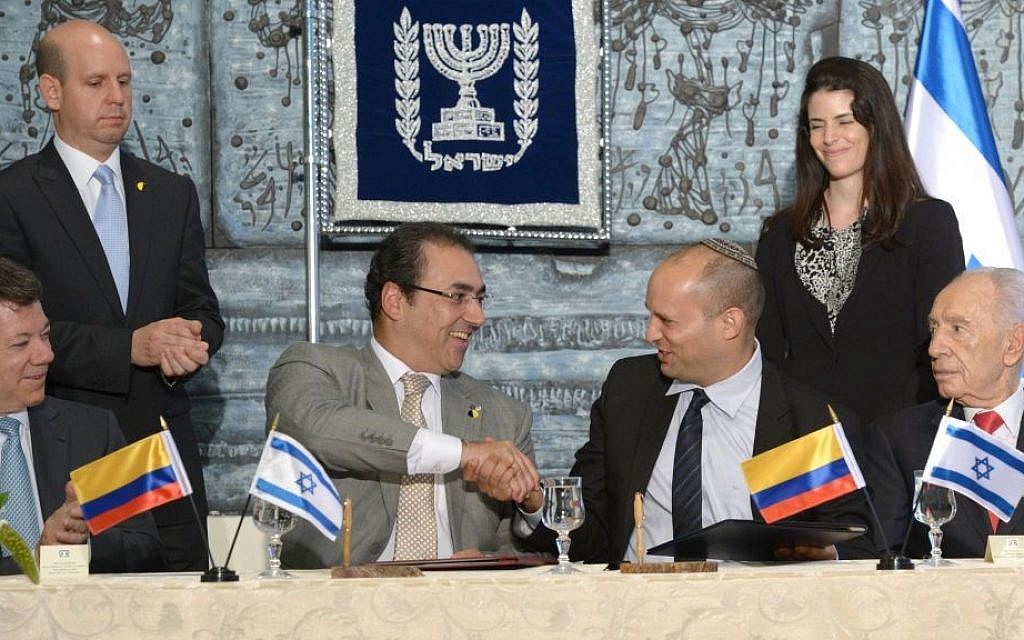 Israel, Colombia sign free trade agreement | The Times of Israel