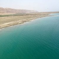 The Dead Sea -- salty and sleepy in the high noon. (photo: Qanta Ahmed)