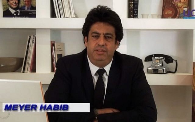 French MP Meyer Habib (screen capture Meyer Habib/YouTube)