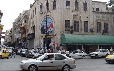 A street corner in the majority Alawite city of Latakia (photo credit: CC BY-Yazan Badran/Flickr)