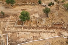The remains of what Israeli archaeologists believe is King David's palace at Khirbet Qeiyafa (photo credit: Courtesy/ Israel Antiquities Authority)