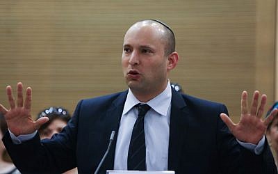 Economy Minister and Jewish Home chairman Naftali Bennett (photo credit: Yonatan Sindel/Flash90).
