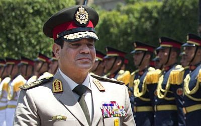 General Abdel-Fattah el-Sissi (photo credit: AP/Jim Watson, Pool)