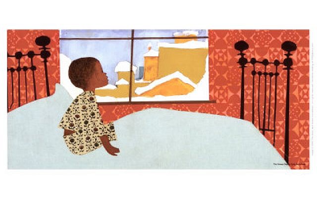 Illustration from 'The Snowy Day' (photo credit: public domain)