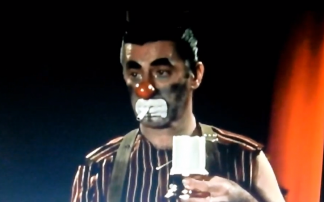 Jerry Lewis in 'The Day the Clown Cried' (photo credit: Screenshot/YouTube)
