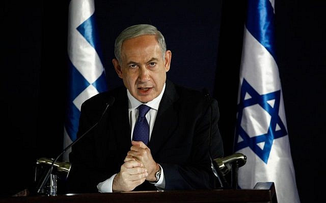 Prime Minister Benjamin Netanyahu speaks to reporters during a press conference, Tuesday, October 8, 2013 (photo credit: Flash90)