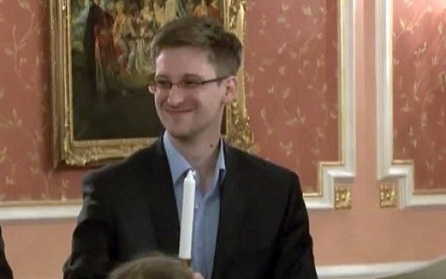 Former National Security Agency systems analyst Edward Snowden in Russia, October 11, 2013 (photo credit: AP)