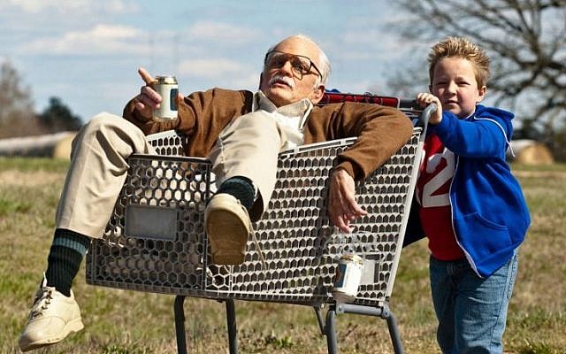 Scene from the half-reality film, 'Bad Grandpa.' (photo credit: Paramount Pictures)