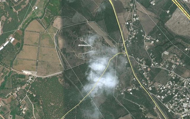 Satellite footage of an alleged missile base in Latakia, Syria (photo credit: Wikimapia)