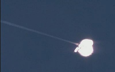 A successful intercept of a target missile (Photo credit: courtesy Ministry of Defense)