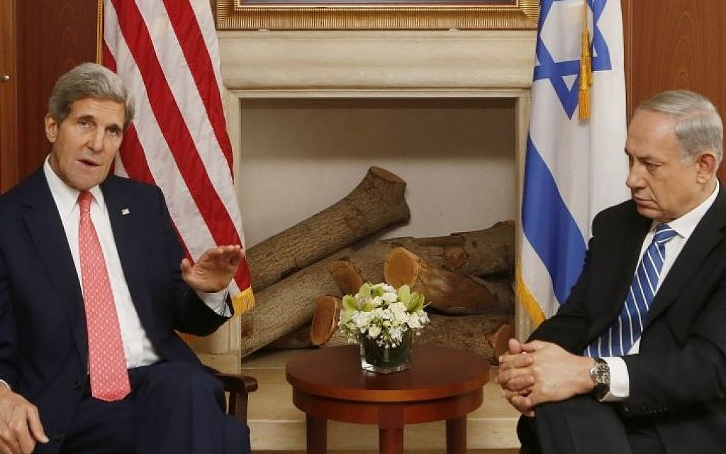 Prime Minister Benjamin Netanyahu meets with US Secretary of State John Kerry in Jerusalem on November 6, 2013. (Photo credit: Miriam Alster/FLASH90)