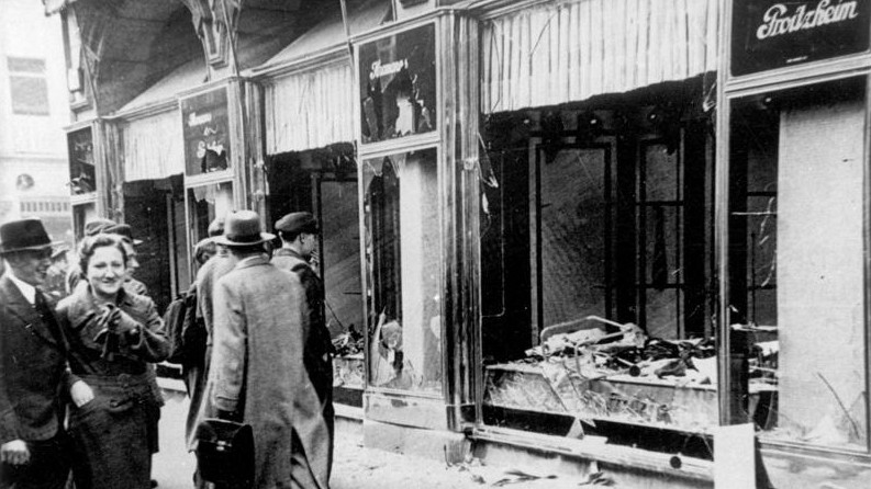 Kristallnacht destruction in Magdeburg, Germany, November 1938. (German Federal Archive/Wikipedia Commons)