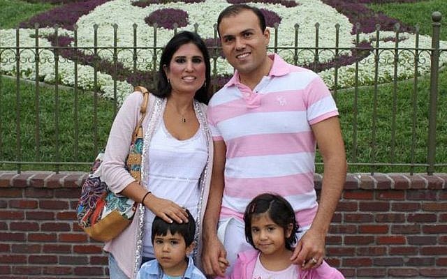 Saeed Abedini with his family before his arrest (photo credit: courtesy American Center for Law and Justice)