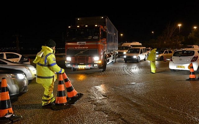 Route 1 to Jerusalem closed again due to ice | The Times of Israel