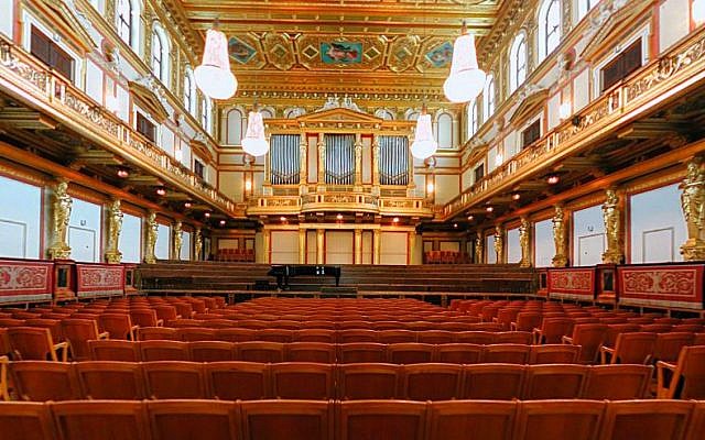 The Golden Hall, home of the Vienna Philharmonic (photo credit: Clemens PFEIFFER, A-1190 Wien, Wikimedia Commons)