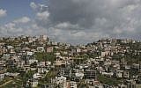 View of Israeli Arab city Umm al-Fahm. (Matanya Tausig/Flash90)