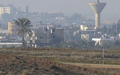 The Israeli border fence with Gaza (David Buimovitch/Flash90)