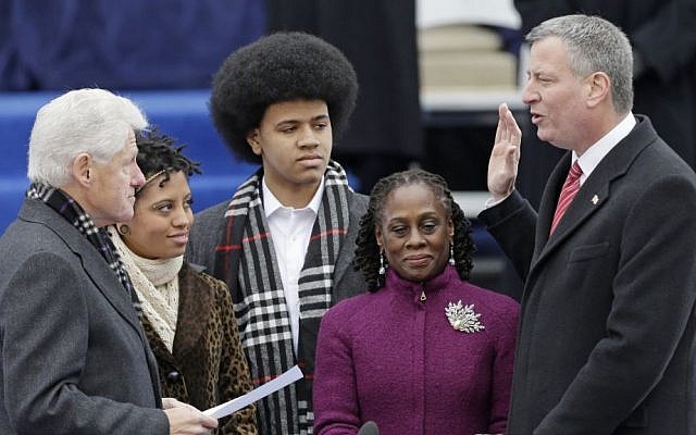 De Blasio takes oath of office in New York City | The ...