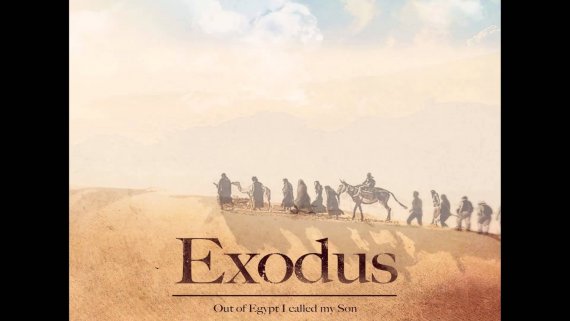 The promotional poster for Sir Ridley Scott's "Exodus." (photo credit: Wikimedia)