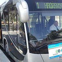 A Metronit bus in Haifa (photo credit: Wikimedia Commons/Nirvadel)