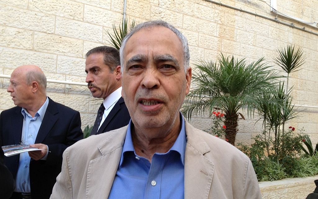 Fatah Central Committee member Muhammad Al-Madani (Elhanan Miller/Times of Israel)