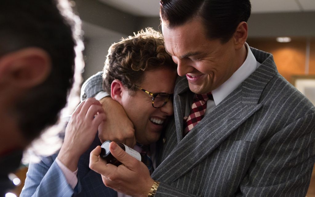 Jonah Hill and Leonardo DiCaprio in 'Wolf of Wall Street' (courtesy Paramount Pictures)