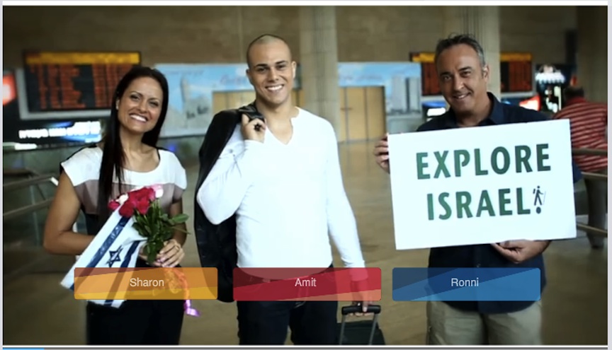 Viewers choose a guide for a day of touring Israel virtually (Photo credit: Courtesy)
