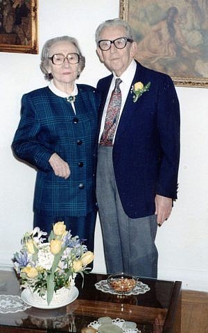 Gisela and Bernard Dollinger on their 60th wedding anniversary. (photo credit: courtesy)