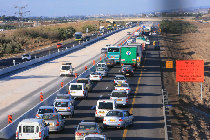 Route 6, the trans-Israel highway (photo credit: Chen Leopold/Flash90)