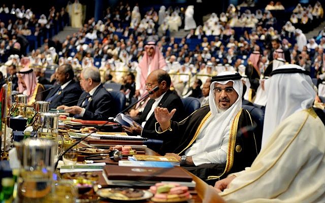 Arab ministers meeting in Kuwait, Tuesday, March 25, 2014. (photo credit: AP/Nasser Waggi)