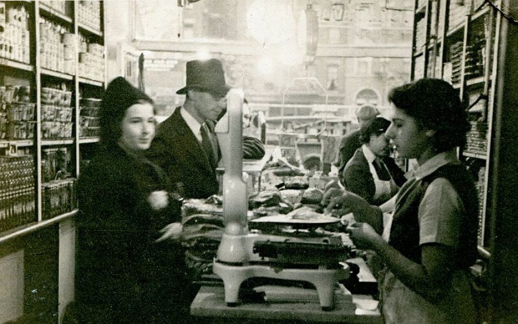 Two of the Russ daughters working in the shop, 1939. (Courtesy of Russ & Daughters)