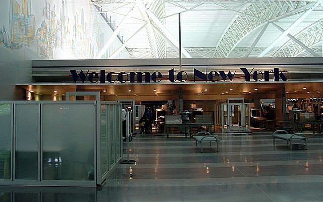 Illustrative: Terminal 9 at JFK International Airport in New York (photo credit: Martin St-Amant/Wikimedia Commons/File)