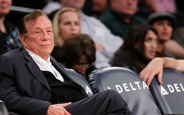 Los Angeles Clippers owner Donald Sterling watches the second half of an NBA preseason basketball game between the Los Angeles Clippers and the Los Angeles Lakers in Los Angeles,  In this Monday, Dec. 19, 2010. (photo credit: AP/Danny Moloshok)