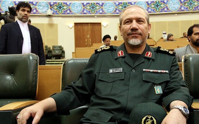 Senior Adviser to Supreme Leader in Military Affairs, Yahya Rahim Safavi at an inaugural ceremony marking the opening of the 4th international general assembly of the Shiite Ahlul-Bayt in Tehran, Iran, on Saturday Aug. 18, 2007. (AP/Hasan Sarbakhshian/File)