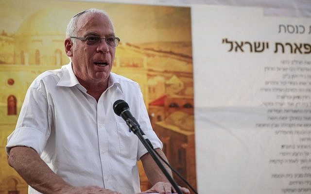 Housing Minister Uri Ariel speaks at an event in the Jewish Quarter of the Old City of Jerusalem on Tuesday (photo credit: Hadas Parush/Flash90)
