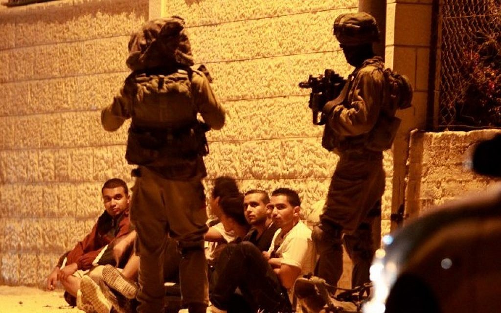Two Palestinians arrested south of Hebron | The Times of Israel