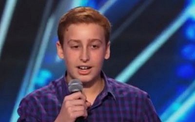 12-year-old Josh Orlian on 'America's Got Talent' (screen capture: YouTube)