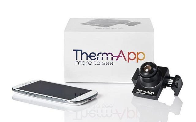 Therm-App mobile thermal imaging device (Photo credit: Courtesy)