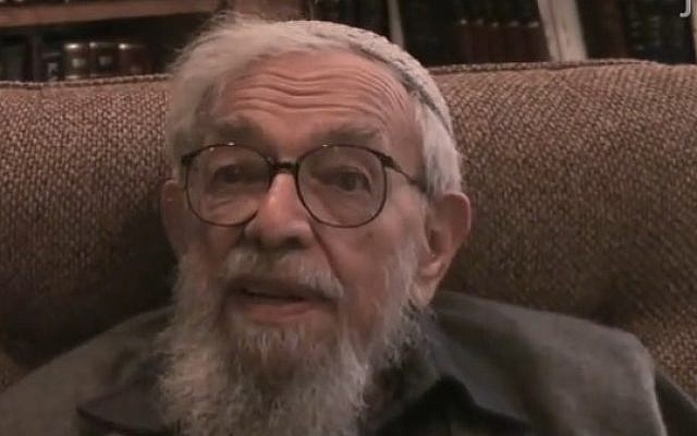 Rabbi Zalman Schachter-Shalomi (screen capture: YouTube)
