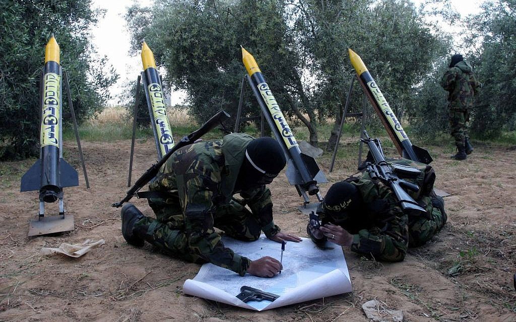 Islamic Jihad rockets, ready to fire, in northern Gaza. (Photo credit: Flash90/File)