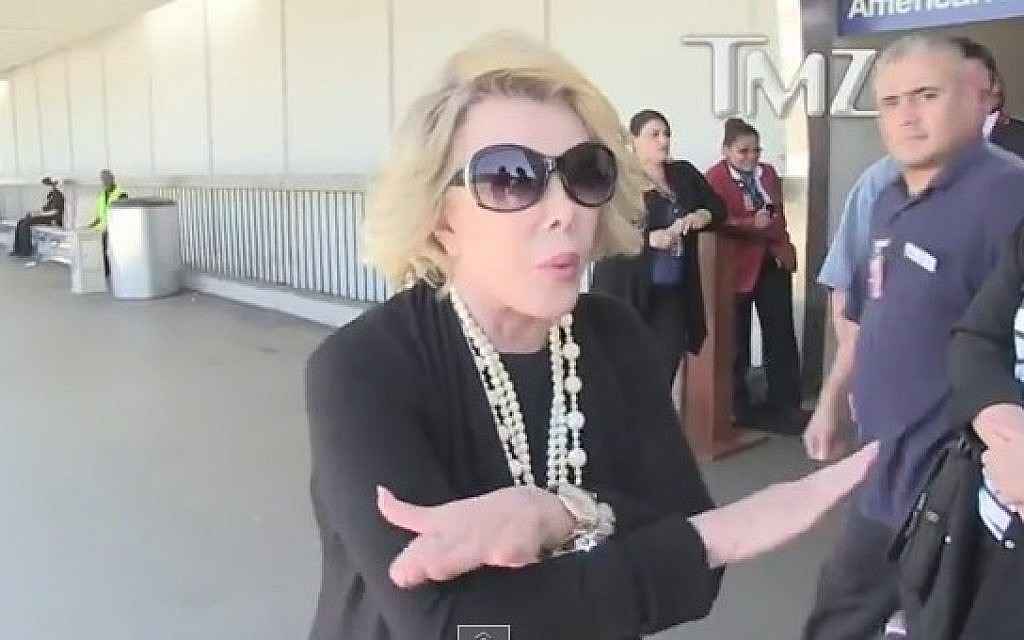 Joan Rivers Rushed To Hospital In Critical Condition The Times Of Israel 
