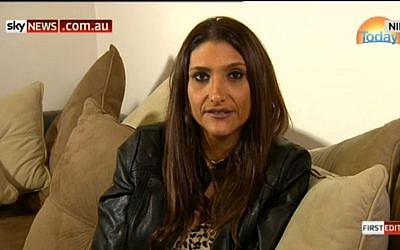 Jacqui Blackburn, whose daughter was targeted in anti-Semitic attack on Australian bus (SKY News screenshot)