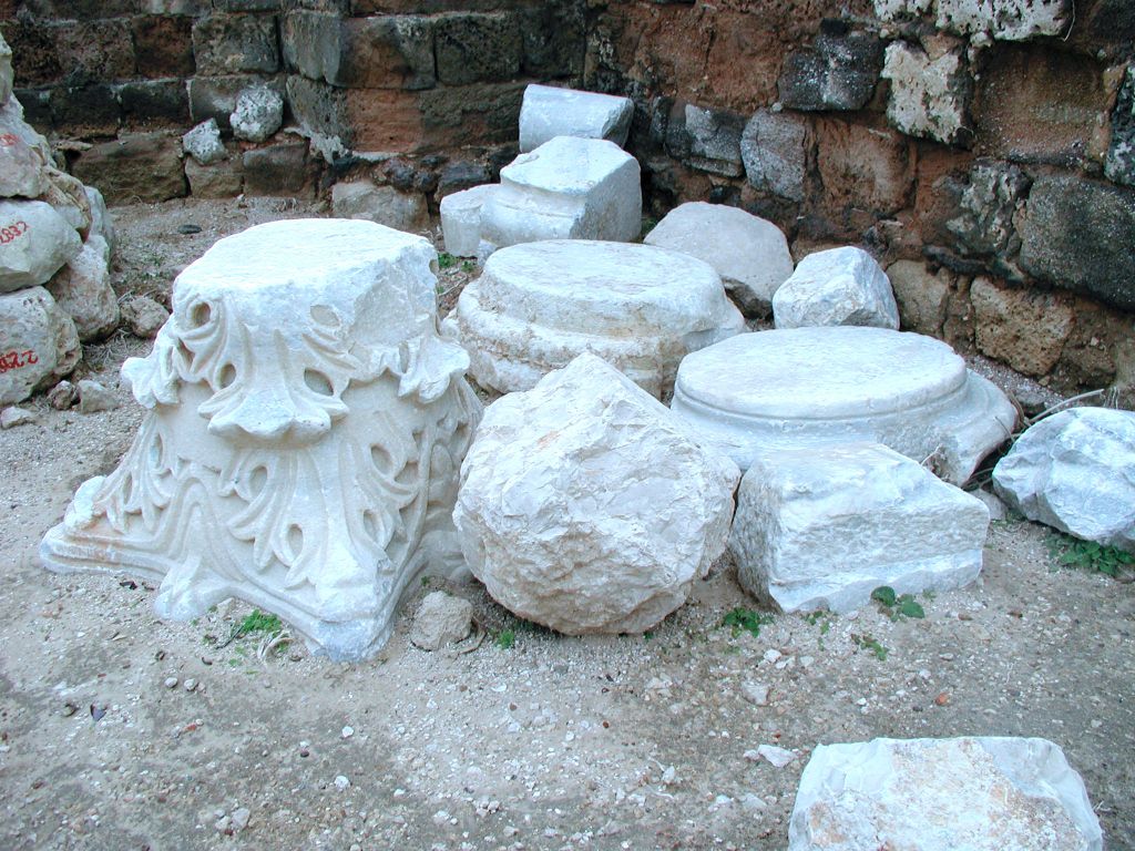 Crusader remains at Apollonia (photo credit: Shmuel Baram)