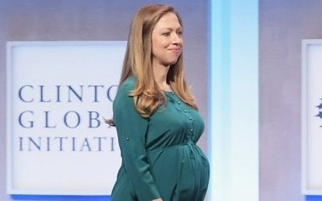 Chelsea Clinton during the Clinton Global Initiative's 10th Annual Meeting in New York City on September 23, 2014 (photo credit: Michael Loccisano/Getty Images/AFP)