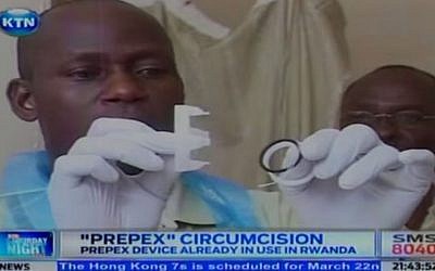 The Israeli-made Prepex is being used in several African nations to reduce HIV rates. (Screenshot from Youtube)