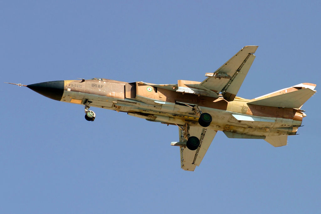 An Iranian Sukhoi-24, similar to the one flown in Syria (photo credit: wikipedia cc.by
