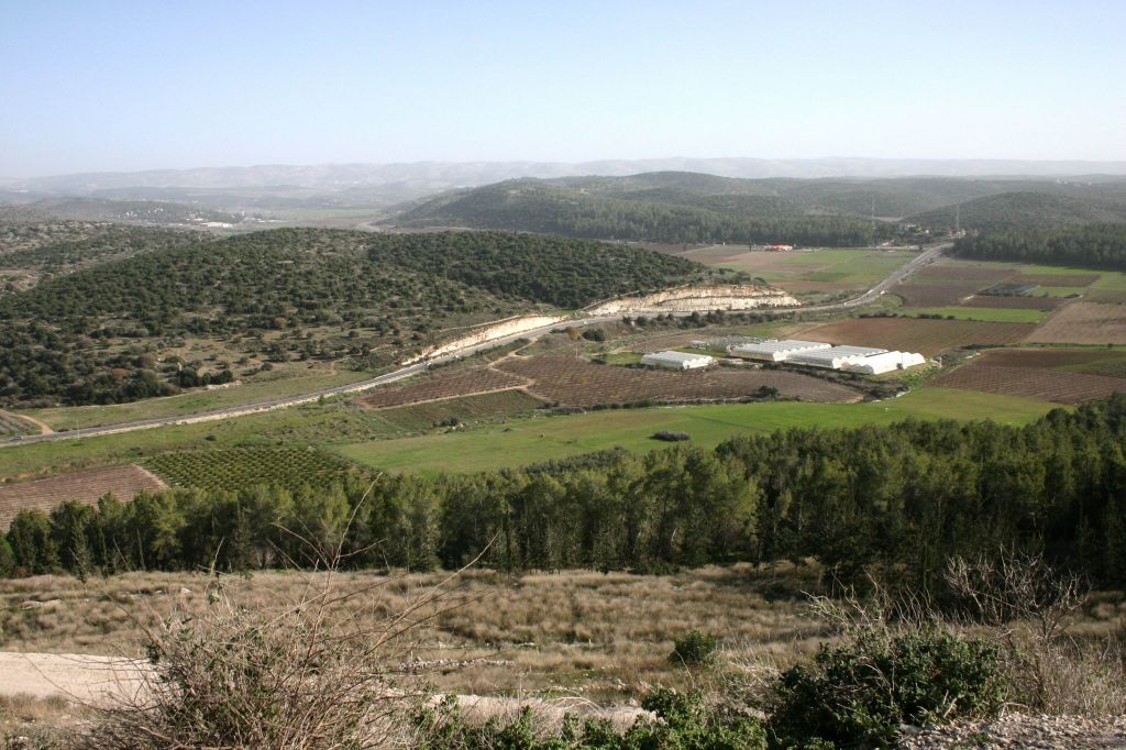 The Elah Valley, as seen from Qeifaya (photo credit: Shmuel Bar-Am)