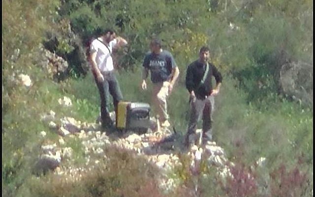 Hezbollah operatives near the northern border with Israel, September 2014 (photo credit: Courtesy/IDF) 